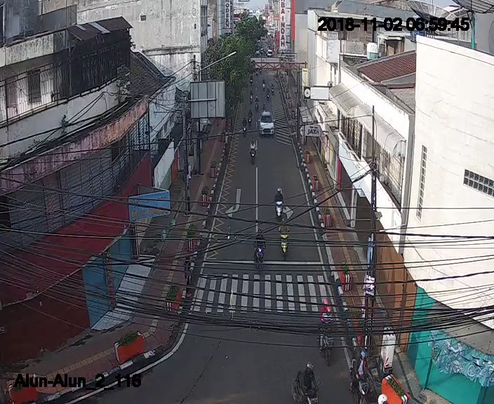 06.57 WIB Jl. Gandawijaya Arulin Terpantau Ramai lancar