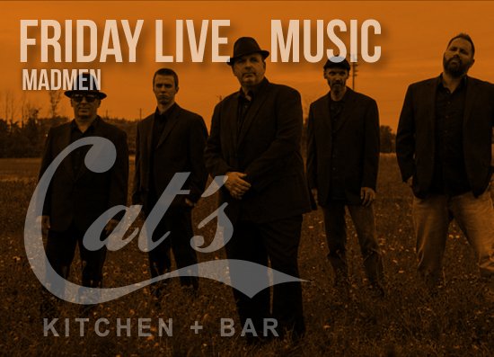 CatsKitchenBar's tweet image. Friday live music with Madmen