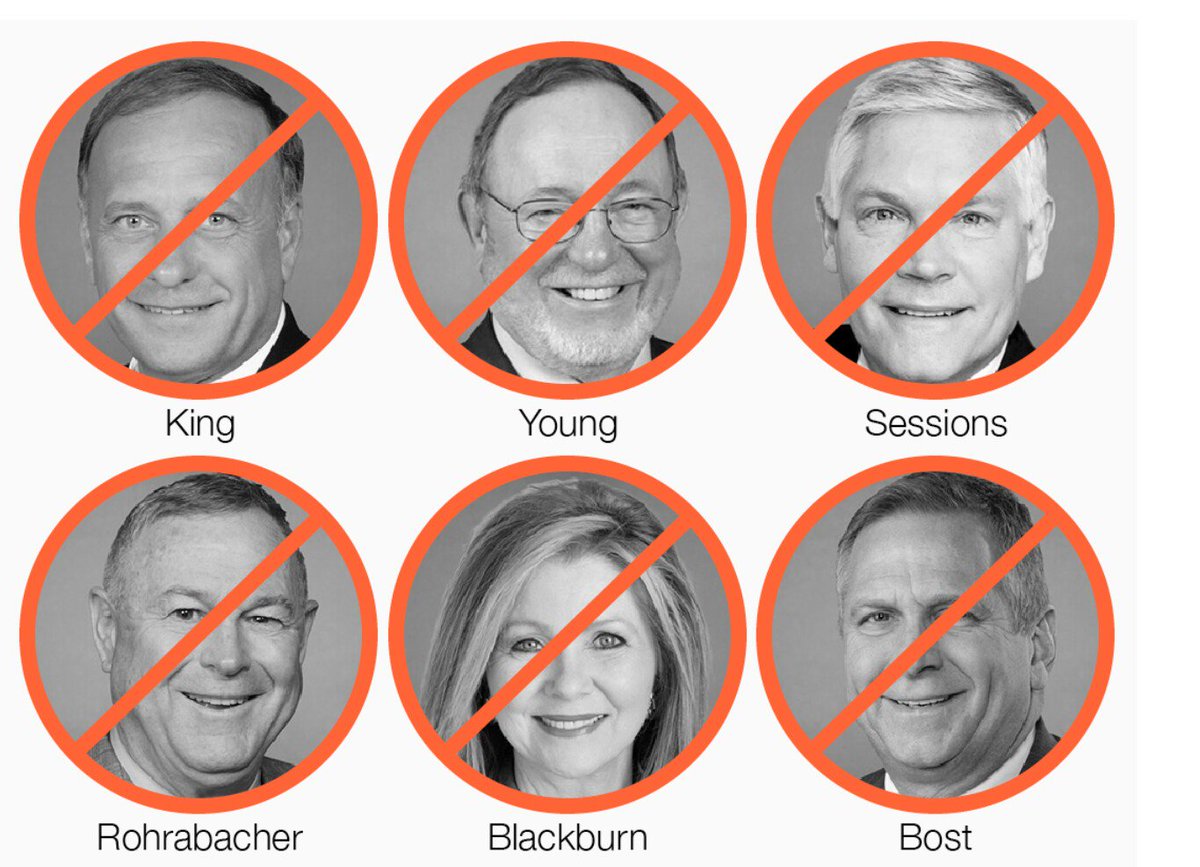 kelbast44's tweet image. VOTE THEM OUT ON NOV 6th!  Some of the nation’s worst anti-animal lawmakers –  Rep. Steve King (R-IA-4) Don Young (R-Alaska-At Large)  and Marsha Blackburn (R-TN) #HorseSoring #HorseSlaughter #KillPen #Yes2SAFE
▶▶▶tpa.animalwellnessaction.org/2018/10/animal…