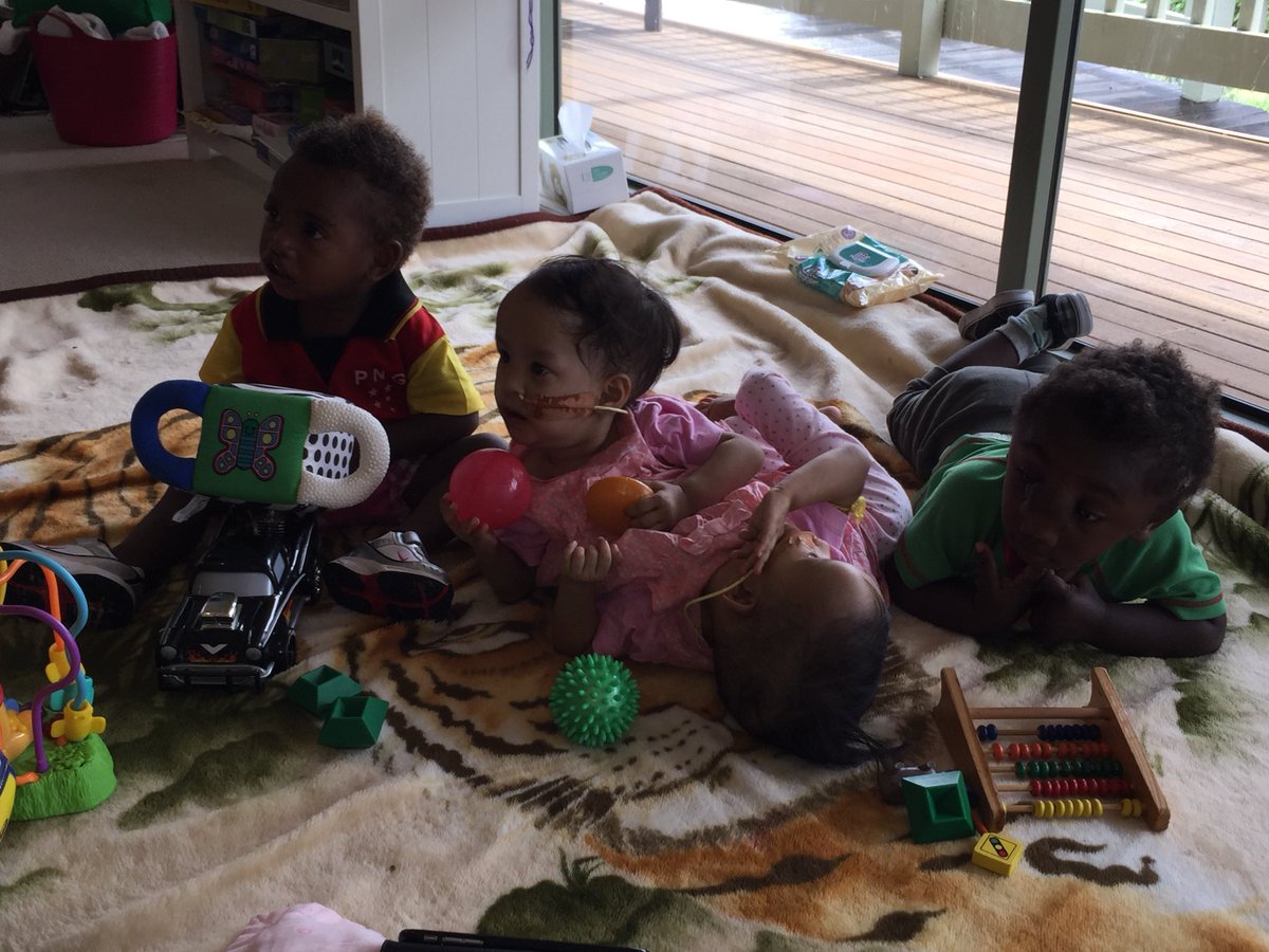 Conjoined twins Nima &amp; Dawa making friends and loving watching The Wiggles, as they prepare for life changing separation surgery. @10NewsFirstMelb