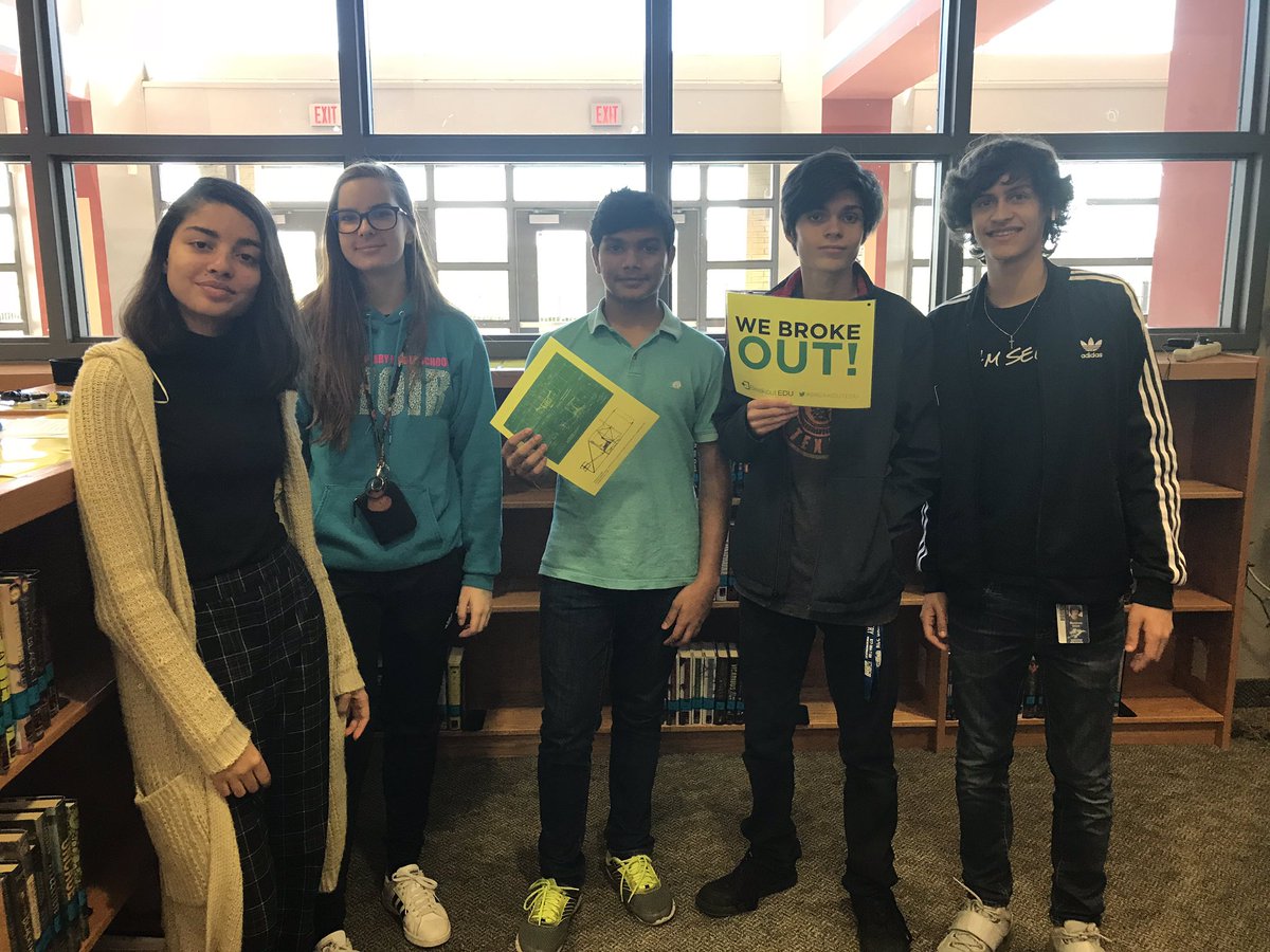 4th <a href="/MrsReneeTJones/">Renee Jones</a> #brokeout of their #systems #breakout <a href="/BreakoutEDU/">Breakout EDU</a>