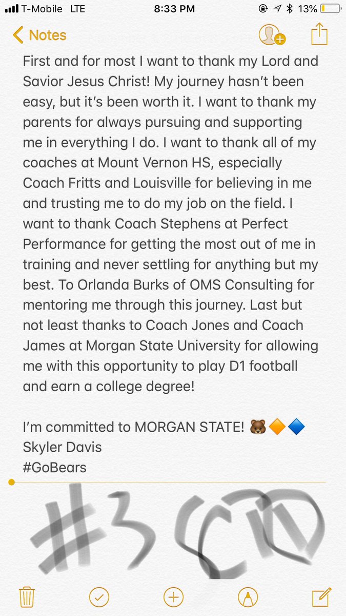 SkylerDavisDB's tweet photo. Committed🔷🔶🐻‼️Glory to GOD! #SCRD00 https://t.co/qY2hRn91Hx