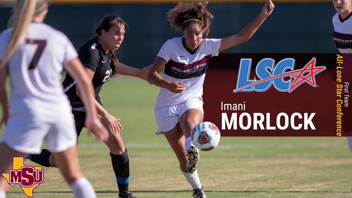 MSUMustangsWSOC (@msuwsoc) on Twitter photo W SOCCER: Sophomore Imani Morlock was one of five <a href="/MsuWsoc/">MSUMustangsWSOC</a> players to earn All-Lone Star Conference accolades #StangGang
Release: bit.ly/2RtFMOf W SOCCER: Sophomore Imani Morlock was one of five <a href="/MsuWsoc/">MSUMustangsWSOC</a> players to earn All-Lone Star Conference accolades #StangGang
Release: bit.ly/2RtFMOf