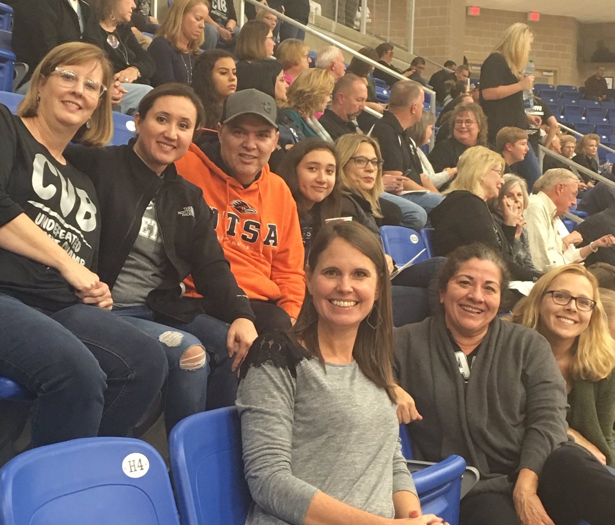 Cheering on the Lady Cougars! 🏐🐾🏐🐾 #clarkvolleyball #statebound #ttesspoints <a href="/NISDClark/">Tom C. Clark HS</a> <a href="/ClarkVolleyball/">Carol</a>
