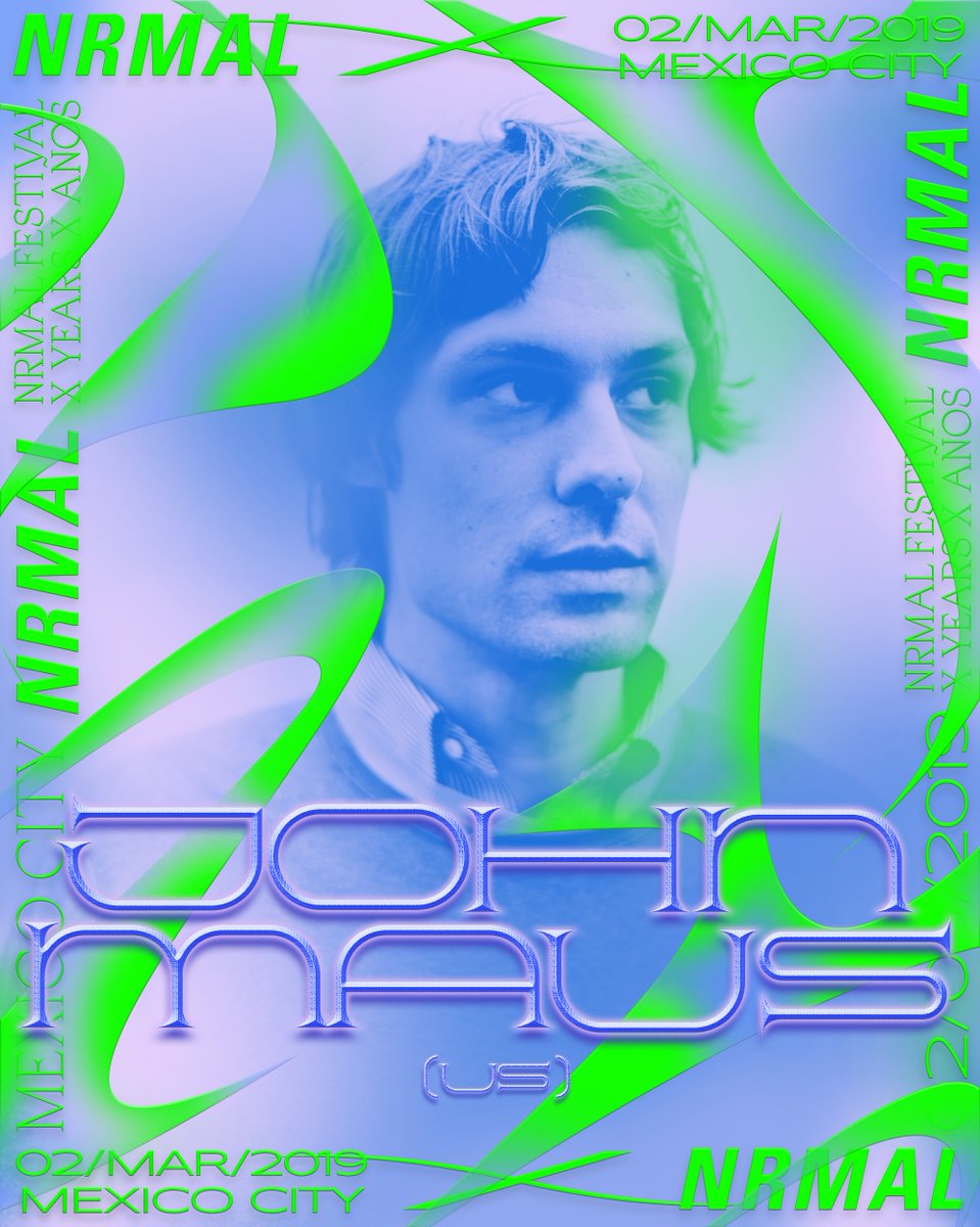 Nrmal's tweet photo. Doctor en filosofía, artista avant-garde y genio del synth modular, John Maus te hará bailar mientras te malviajas pensando en el apocalipsis en NRMAL X Años.
Boletos en https://t.co/TjPh7LrTuF https://t.co/MjSvoIgbwR