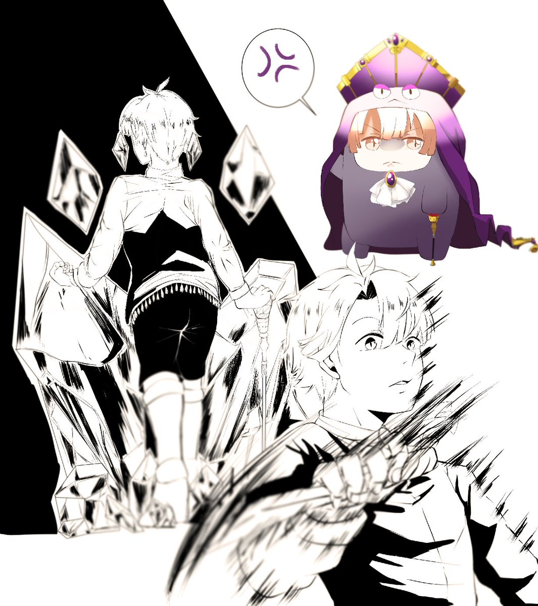 doodled some intense carnelians and a mon
bow down to the king
#mitsuki_izumi #idolish7 #ainana #アイナナ #hoshimeguri #星巡り