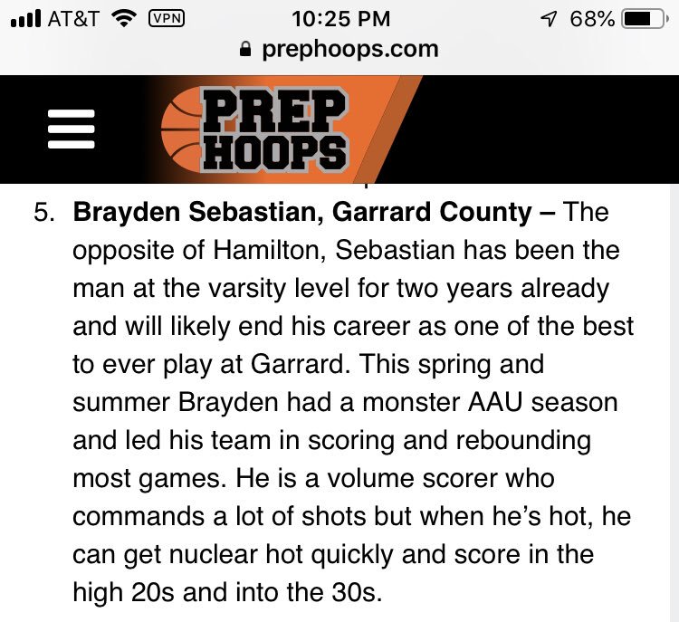 icebasketballKY's tweet photo. Deserves all this and more. @b_sebastian21 was great for @GarrardBBALL and @icebasketballKY all season. Colleges are already calling &amp; more to come! https://t.co/zHaRREXGaJ