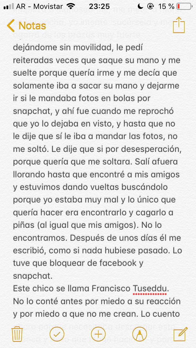 Lu_Ovejero's tweet photo. Lo cuento ahora porque me animo, para que a ninguna más le pase y para escrachar a este machito https://t.co/fPOwvGMGMw
