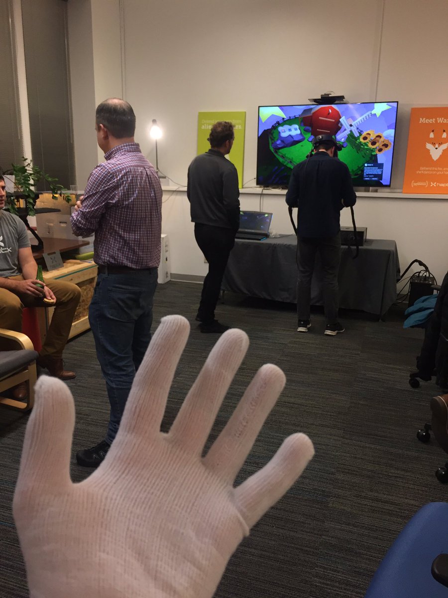 About to try the #haptx gloves out!!