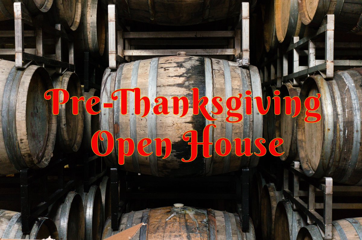 Mark your calendar - Annual Pre-Thanksgiving Open House - Nov. 17 1 to 5 pm. Sample all our new releases. $15 admission waived with a purchase of $100 or more! Tickets available now! tinyurl.com/yd8zhgxj