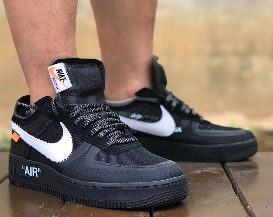 nike off white air force 1 black release date