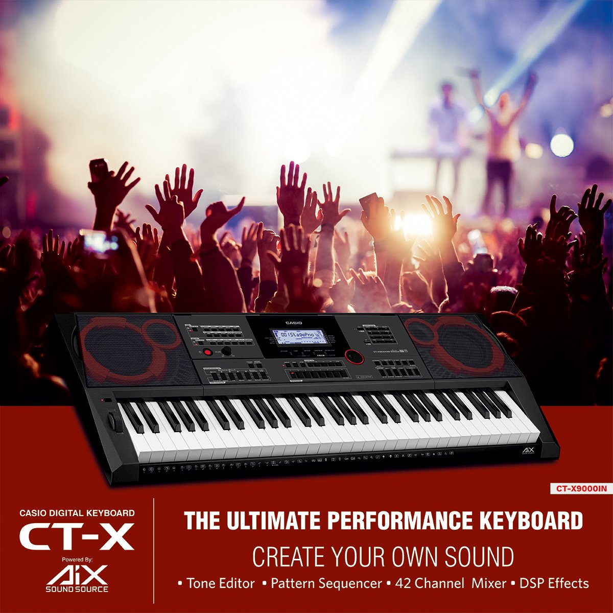 songdewnetwork's tweet image. Create Your Own Sound with the all-new @casioindia CT-X9000IN powered by AiX Sound Source #CasioMusic #CasioKeyboard