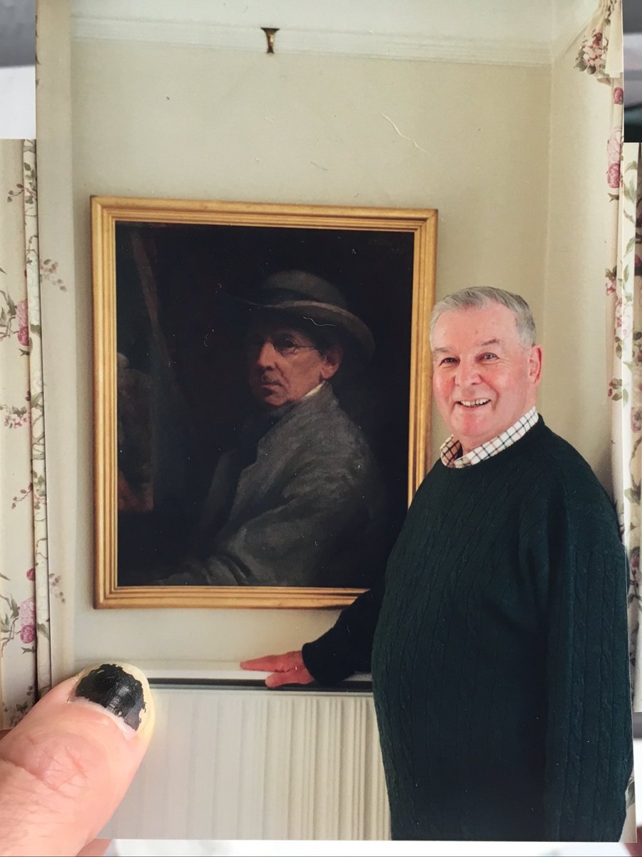 GRproject_'s tweet image. Self portrait by George Richmond - supposedly his last oil selfie - with his descendant Mike. #encouteringcousins #georgerichmondra #selfie #inheritance #aclassylecture