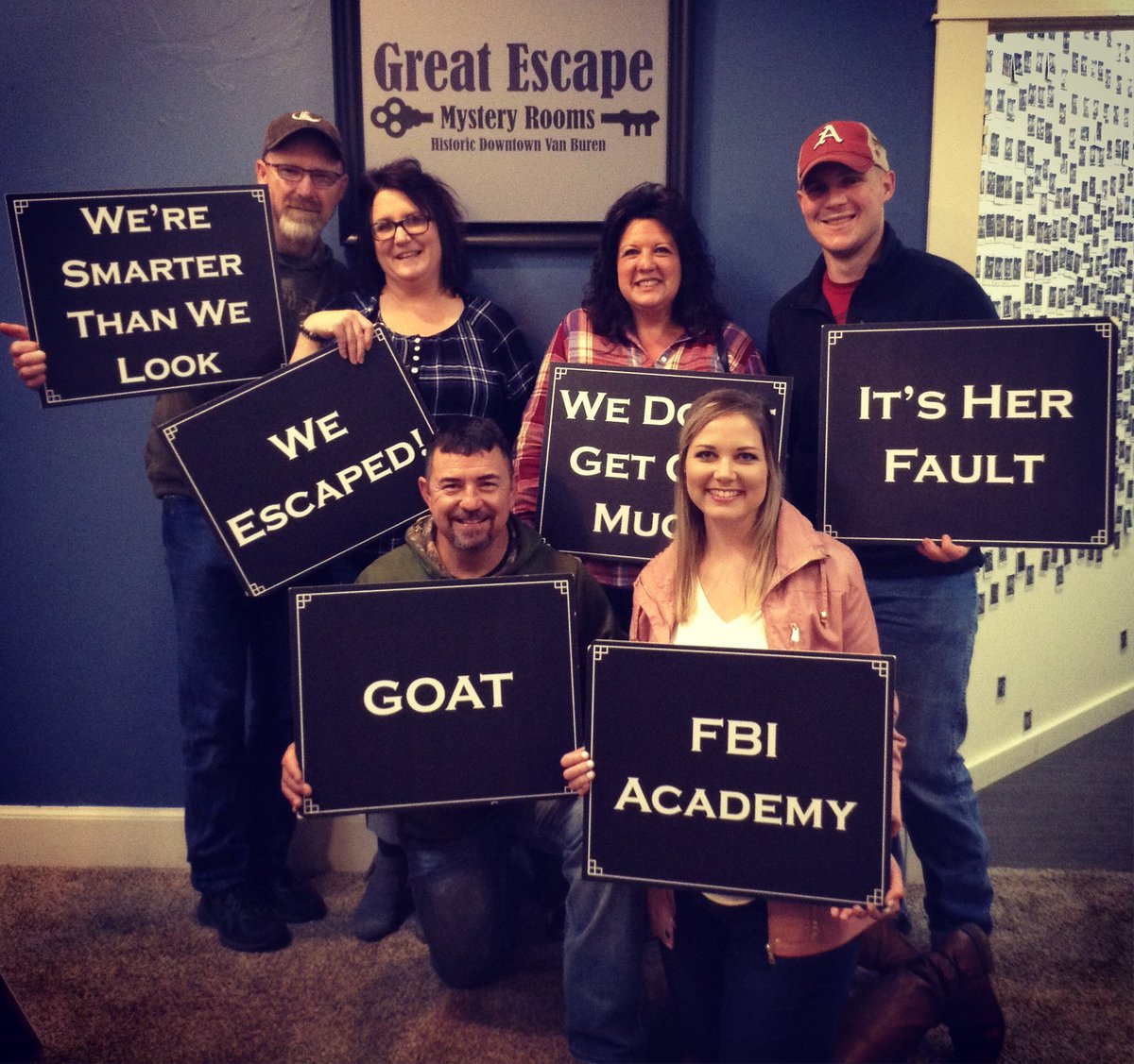 GreatEscapeVB's tweet image. Team “The Young and the Rest of Us” were the last team ever to do Heist at the Museum!!  They escaped!  Awesome teamwork! 🙌🏼👏🏼🙌🏼 #greatescapemysteryrooms #escaperoomvb #greatescape #escapevb #thingstodoinvb #escaperooms #escaperoom #puzzles #vanburenar #vanburen #escape #fun