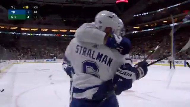 Not what we wanted to see as a result tonight, but the work from Yanni and Strals on this one... 🙌 #TBLvsMIN https://t.co/pzpp0ARBzs