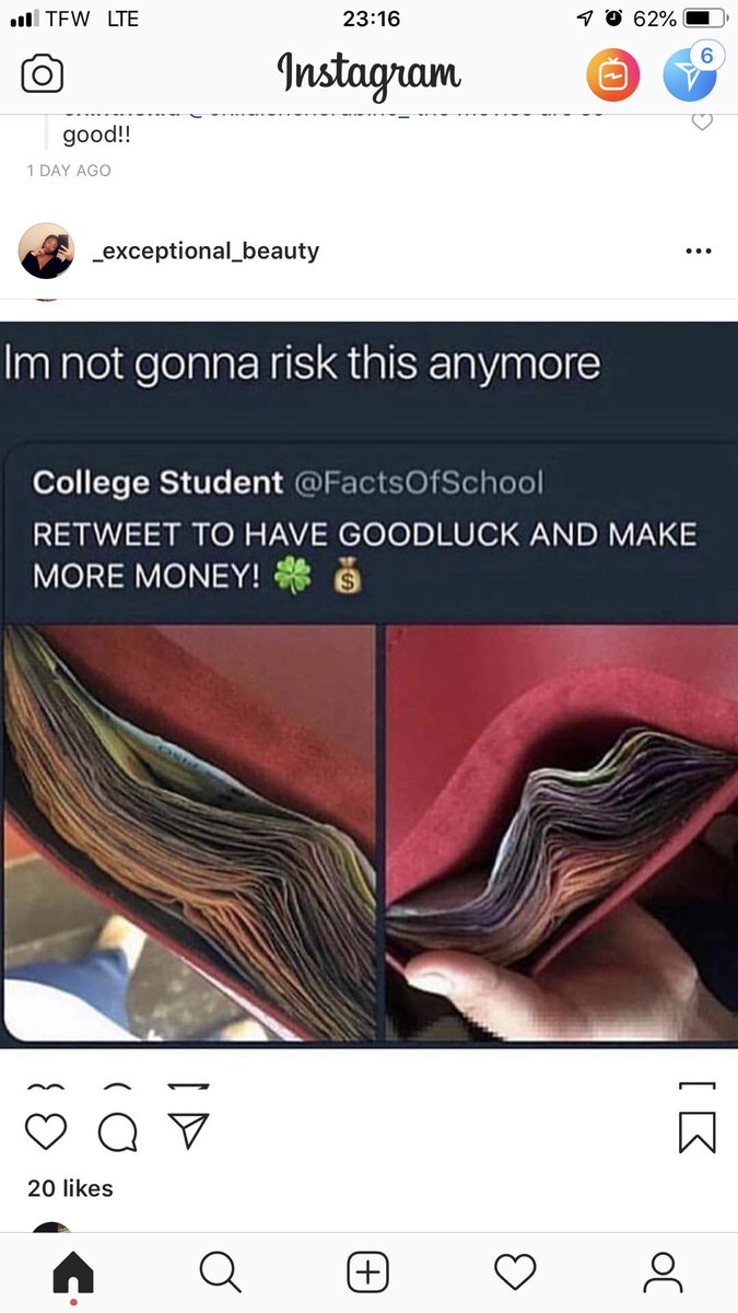 lilriverofcocoa's tweet photo. tired of being broke https://t.co/ZfMoQyPJQk
