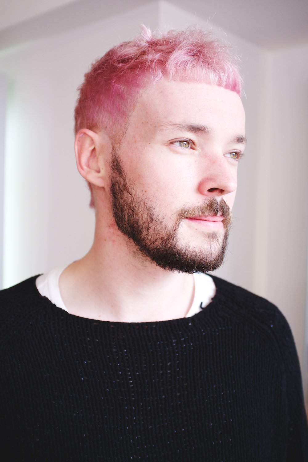 Face of young rebellious Asian woman with pink hair and nose piercing Stock  Photo  Alamy