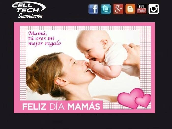 Nunca es tarde para decirle ala mujer mas bella del mundo cuanto la amamos, valoramos y respetamos 
Una mamá es aquella persona que puede tomar el lugar de todos pero nadie puede tomar el lugar de ella!
#FelizDíaDeLaMadre #celltechcomputacion #Twitter #Facebook #instagram #Google