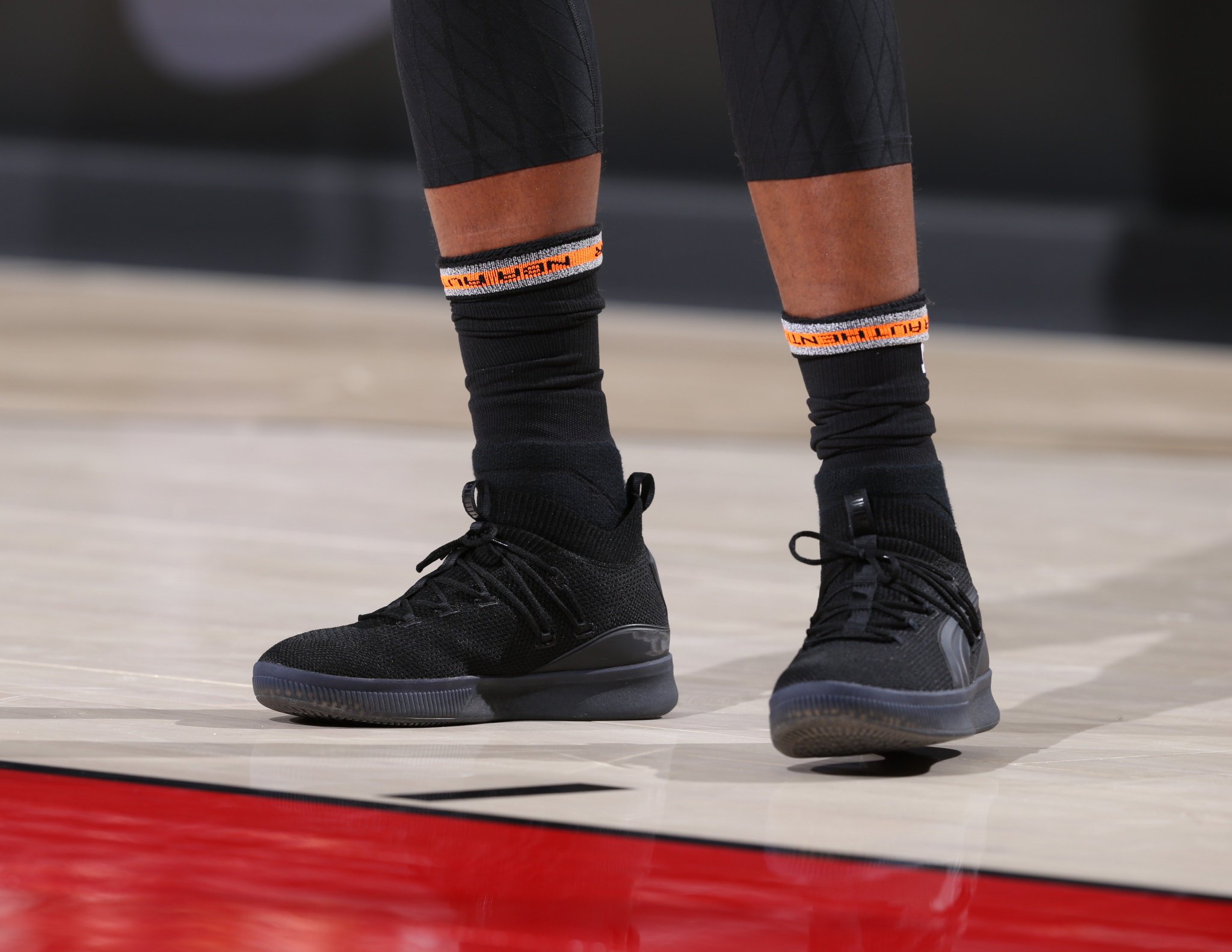 puma clyde court all black