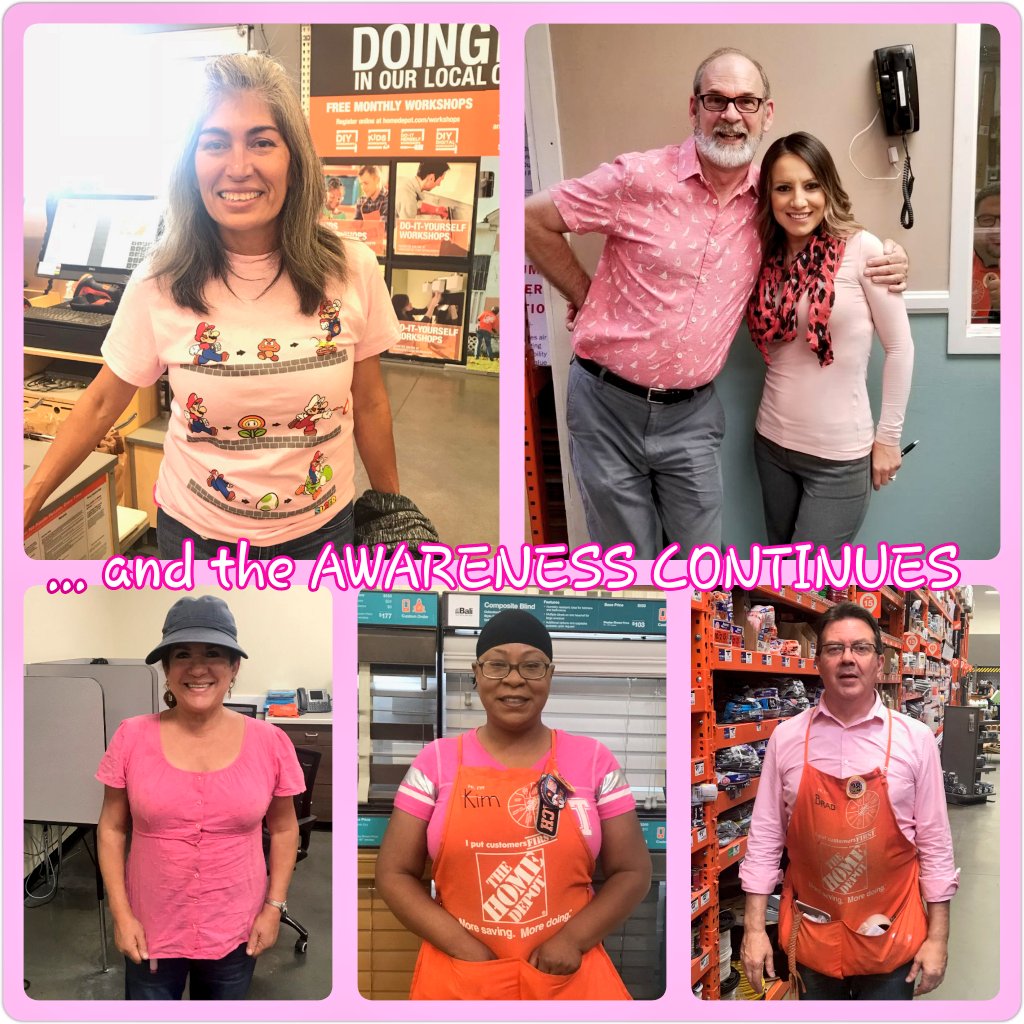 Lorena Flores π§‘ (@lorena6712) on Twitter photo Let's not forget to share the Awareness π #Grandma
#Survivor #BreastCancerAwarenessMonth Oxnard Home Depot Bleeds ORANGE but looks great in PINK $2 Donation to EC from SM for every associate wearing pink π Love It <a href="/RianSM1040/">Rian Carleton</a> <a href="/MarcyTHD/">Marcy Merzigian</a> <a href="/MikeFloresHD/">Mike Flores</a> Let's not forget to share the Awareness π #Grandma
#Survivor #BreastCancerAwarenessMonth Oxnard Home Depot Bleeds ORANGE but looks great in PINK $2 Donation to EC from SM for every associate wearing pink π Love It <a href="/RianSM1040/">Rian Carleton</a> <a href="/MarcyTHD/">Marcy Merzigian</a> <a href="/MikeFloresHD/">Mike Flores</a>