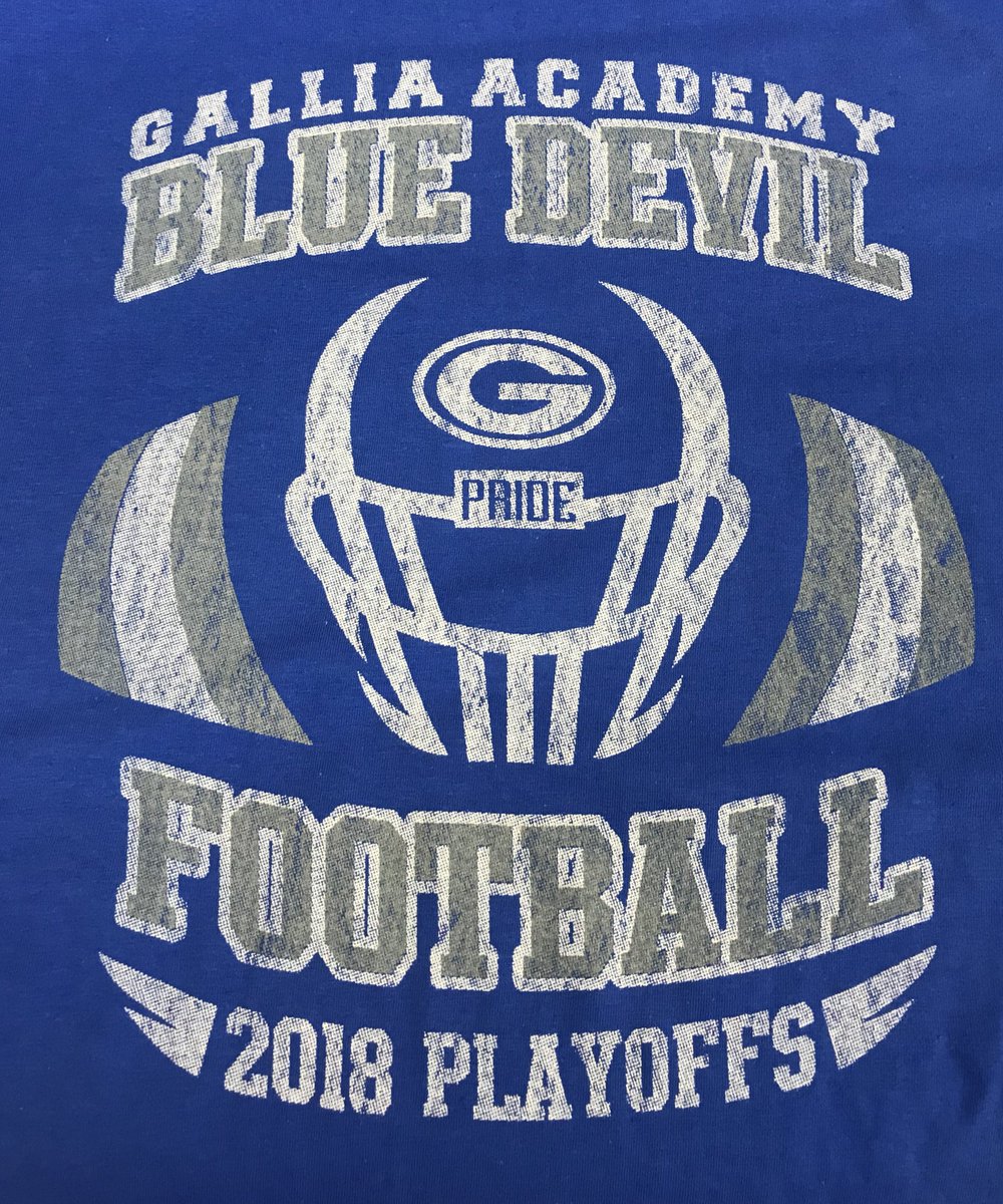 GalliaAthletics's tweet photo. Playoff Shirts available at the High School, Coaches Corner, and Thursday night @ Courtside 6:30 with Josh and Jimmy from Big Country 99! All proceeds will go to Athletic Boosters. #gobluebleedblue #playoffs https://t.co/JfS1uNy8r5