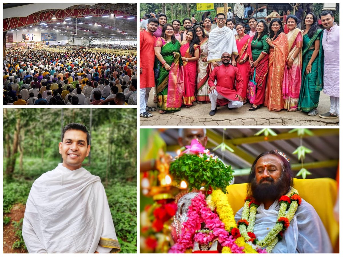 And the most awesome 9 days of the year come to a satisfying end!

@BangaloreAshram Navratri with @SriSri is a trip to paradise. Book your tickets for #Navratri2019 now I say! 

#SpiritualFestival
#AnnaulReunion