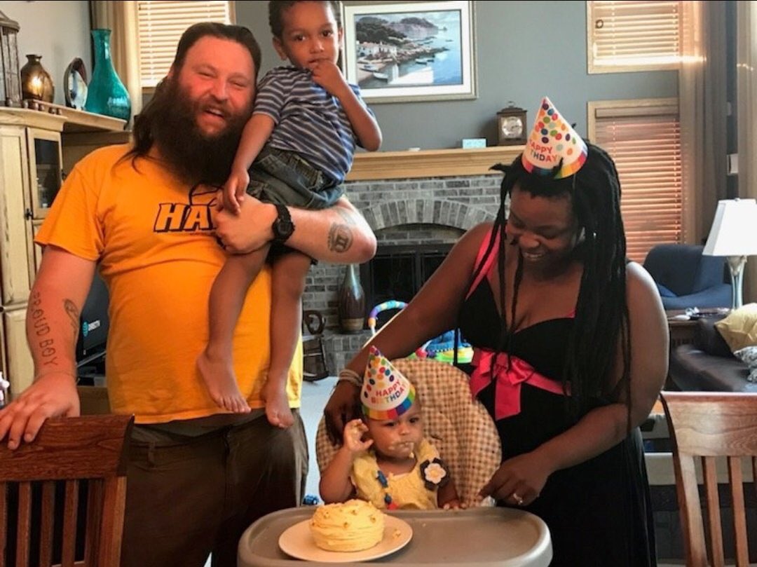 Chadwick_Moore's tweet image. The Press versus reality. John with his wife and kids. Think about that when you vote next month. #JobsNotMobs