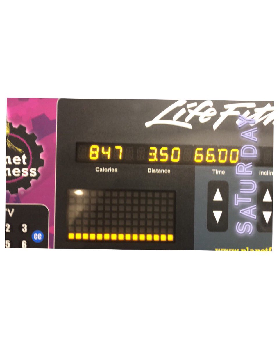 Rick0424's tweet photo. #SaturdayNightCardio π Burned 847 Calories on the Treadmill Tonight, Crushed my Cardio Workout, My Next Goal is to get to 900 Calories, I wonβt stop until I achieve my goals! #Fitness #FitnessMotivation #FitnessJourney #NeverGiveUp #GymLife @PlanetFitnessCA πππ https://t.co/l67uTDOowJ