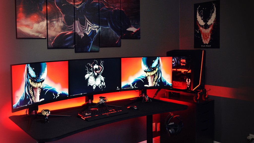 msigaming's tweet image. BEHOLD! Venom-themed Gaming Room Makeover Challenge finally completed! Great work from @Ed_TechSource and @RageElixir! What other gaming room setup themes do you expect??

👉Before/After pics:  msi.gm/2pLdXVI
#MSIxVenom #Venom