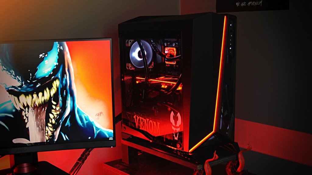 msigaming's tweet image. BEHOLD! Venom-themed Gaming Room Makeover Challenge finally completed! Great work from @Ed_TechSource and @RageElixir! What other gaming room setup themes do you expect??

👉Before/After pics:  msi.gm/2pLdXVI
#MSIxVenom #Venom