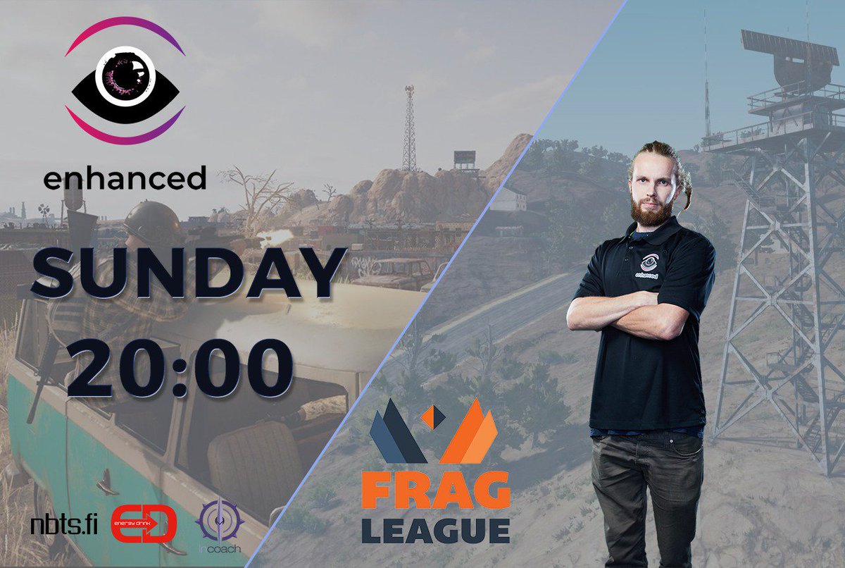 #GAMEDAY🙌🏽 We're playing in the second round of <a href="/fragleaguecom/">Fragleague</a> tonight at 20:00!

📺 twitch.tv/@69hors3man69 

#esportsfi #pubg #ENHANCED