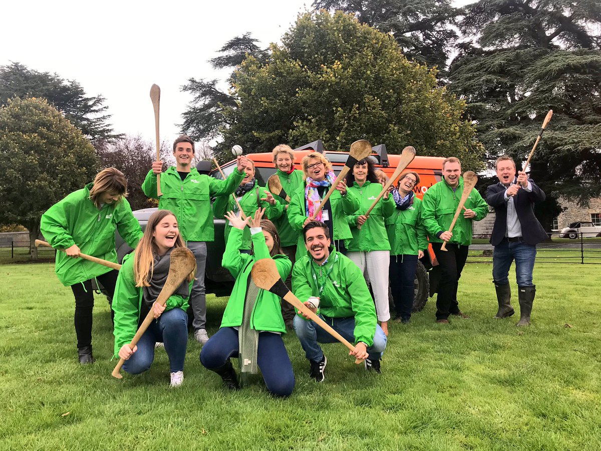 OrangeworksIE's tweet photo. Good times @CartonHouse with @ATouchOfIreland @MeetInIreland #GermanFam - Some fine #hurlers & #axe throwers among them! #MakeItIreland #CreatingExperiences https://t.co/M6lYvMhTbq