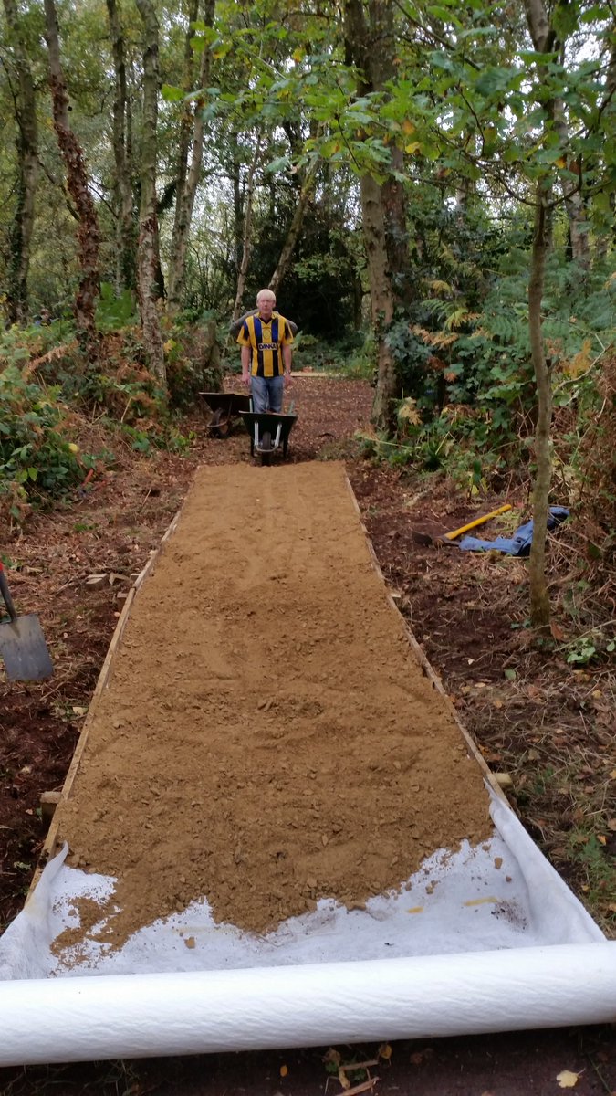 Continuing the footpath work <a href="/NTWirral/">NTWirral</a>. Making good progress today. #volunteering #autumn