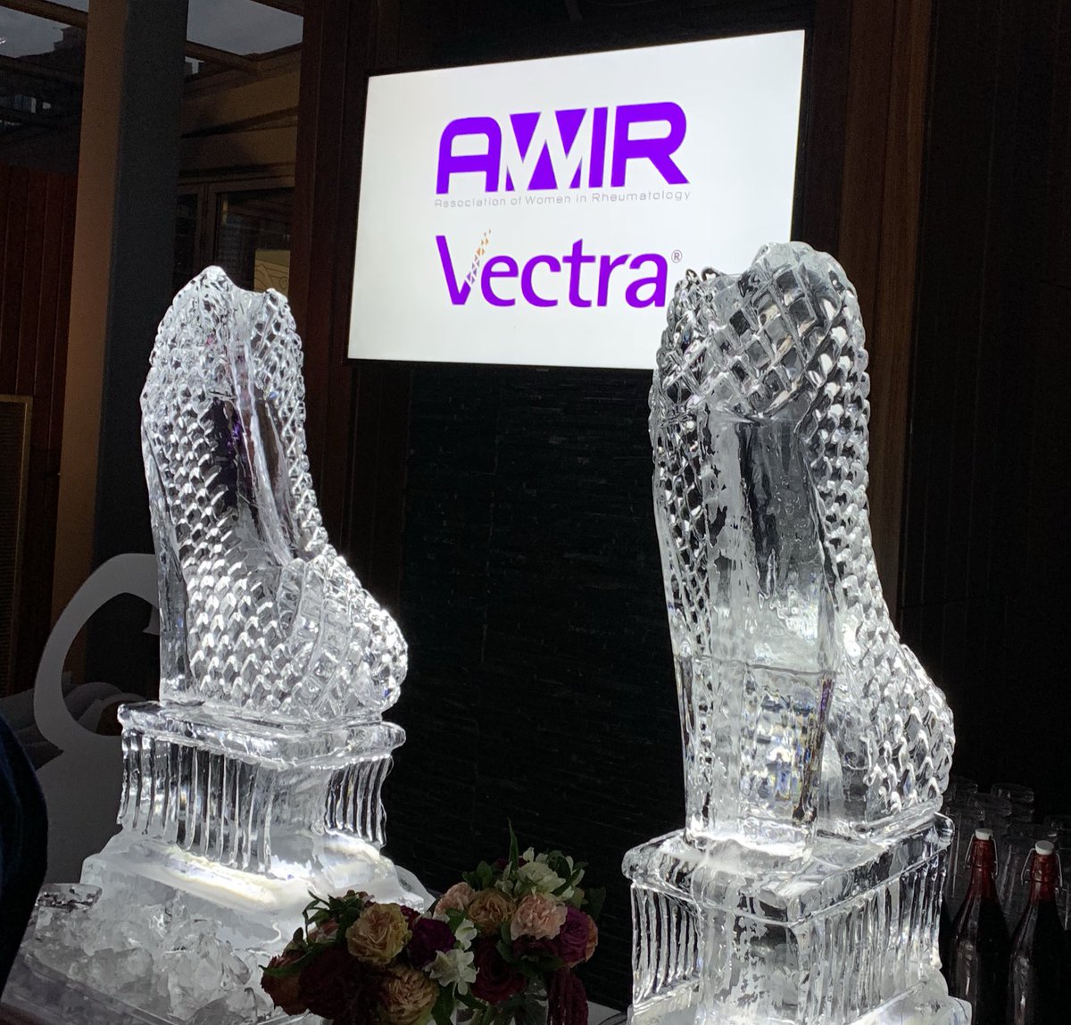 AWIRGROUP's tweet photo. #AWIR rocked with a #WomeninRheum Reception w/ #MyriadAutoimmune last night. #Cinderella and #VectraDA weโre the stars #ACR18. https://t.co/TuBYtEz9wm