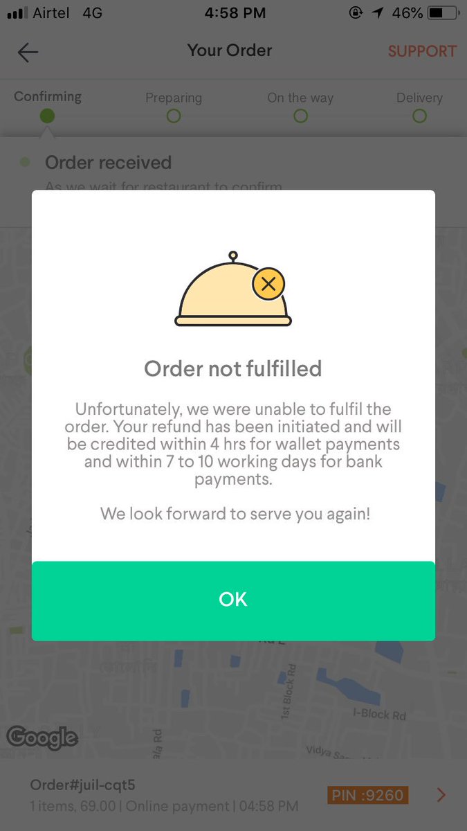 SahadatAM_25's tweet image. Same experience again, made to wait for almost 30min just to let me know order is cancelled #poorservice #poorapp #nocustomerdelight refund and compensation is not the ultimate solution, understand that u have killed my time as well, can u refund that too??