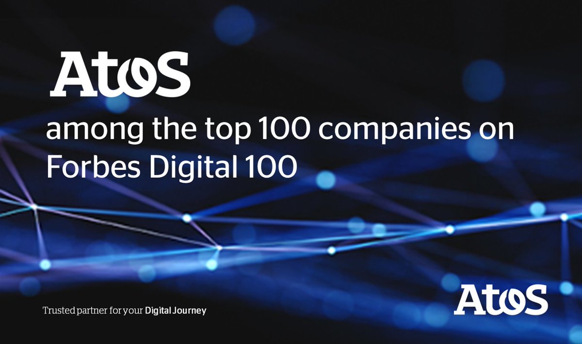 C_Huillet's tweet photo. '@Atos is listed in the 2018 @Forbes Digital 100 list, the inaugural ranking of top companies shaping the digital world. #DigitalLeader https://t.co/cDHmsCAaXY https://t.co/60ZNbIlmxB