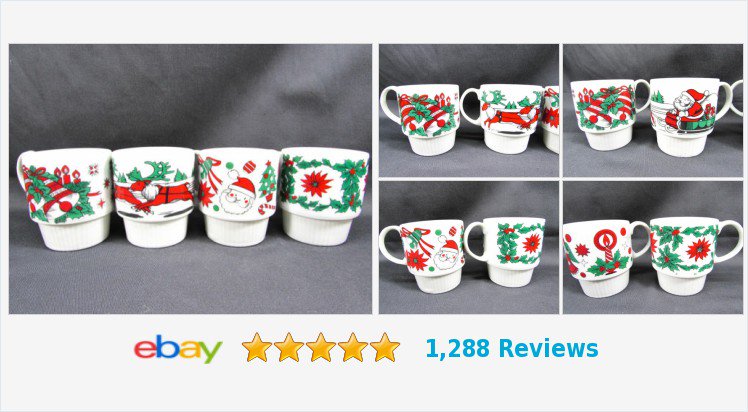 4 #Vintage #Christmas #CoffeeCups Mugs Bells #Santa #Reindeer Holly #Angels Japan #eBay #syjapan #gotvintage #vintageChristmas #vintagecoffeemugs 
ebay.com/itm/3235060629…
(Tweeted via PromotePictures.com)