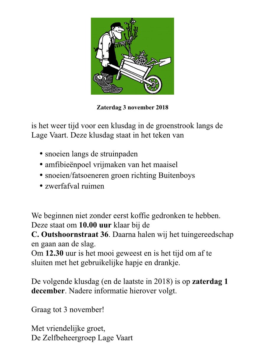 LageVaart's tweet photo. De uitnodigingen zijn weer verzonden. Zin om ook een keer te helpen? Wees welkom. https://t.co/2Wl9gnTIA5