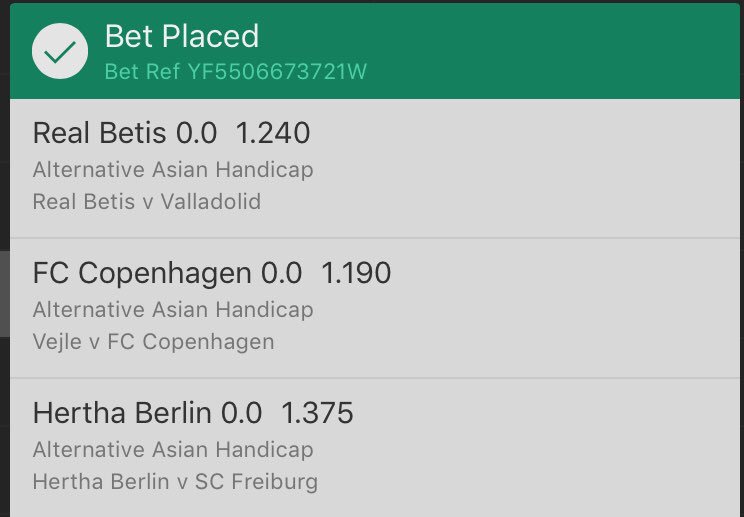kbtips_'s tweet photo. 📱 #PrematchTreble
💸 1% of your bankroll
0.0 Asian is the same as draw no bet. Spain, Denmark, Germany. 👊🏼 https://t.co/OB9DuFuZGi