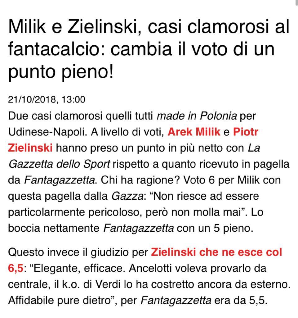 gliorroriFG's tweet photo. #fantagazzetta #Fantacalcio #udinesenapoli https://t.co/K6GpUoinHn