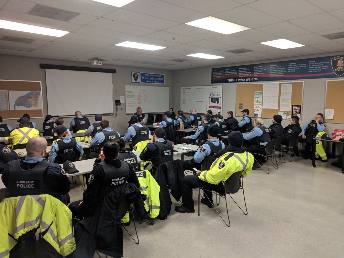 <a href="/WindsorPolice/">Windsor Police</a> Auxiliary getting their traffic assignments this morning at 05:45 hours for the <a href="/FreepMarathon/">Detroit Free Press Marathon</a>. Good luck to all the participants in the international half and full marathons!