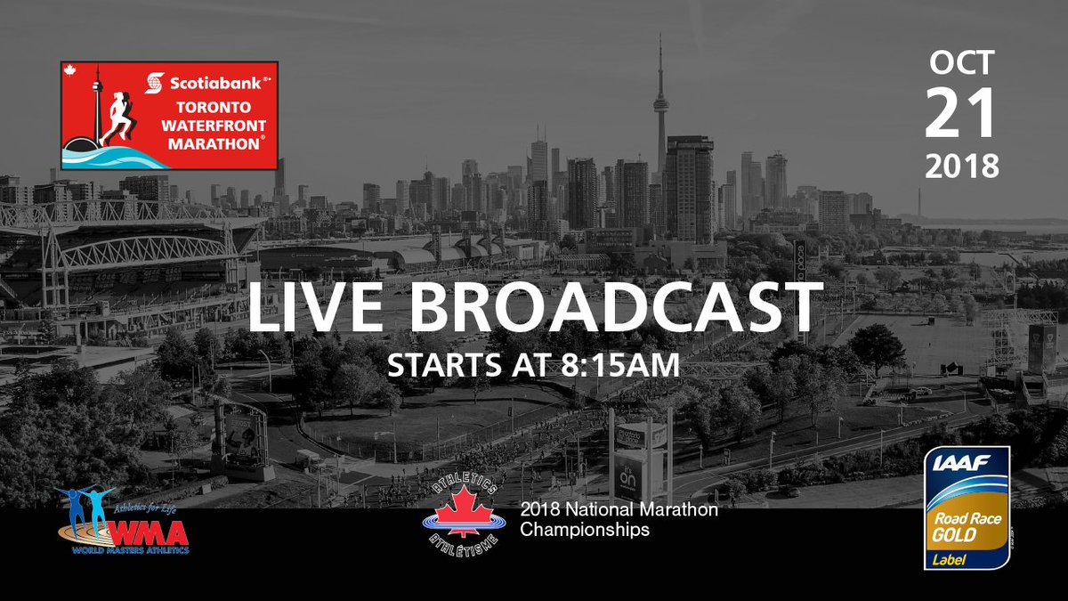 We're broadcasting LIVE at 8:15 AM ET. Tune in at: stwm.ca  #marathon #livestreaming