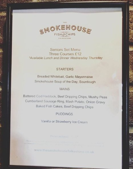 SmokehouseKent's tweet photo. A lovely set menu for our wonderful senior guest @marksargey10 https://t.co/EGtHKFUSMH