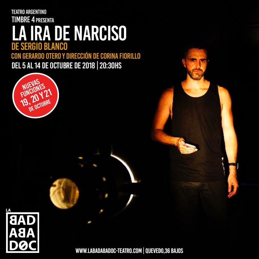 geraotero's tweet photo. Hoy! Última función de #lairadenarciso en el maravilloso teatro @LaBadabadoc en Barcelona. Gracias por hacerme sentir tan en casa! Gran experiencia! Gracias @corinafiorillo, gracias #sergioblanco https://t.co/tI6rcJ4JsX