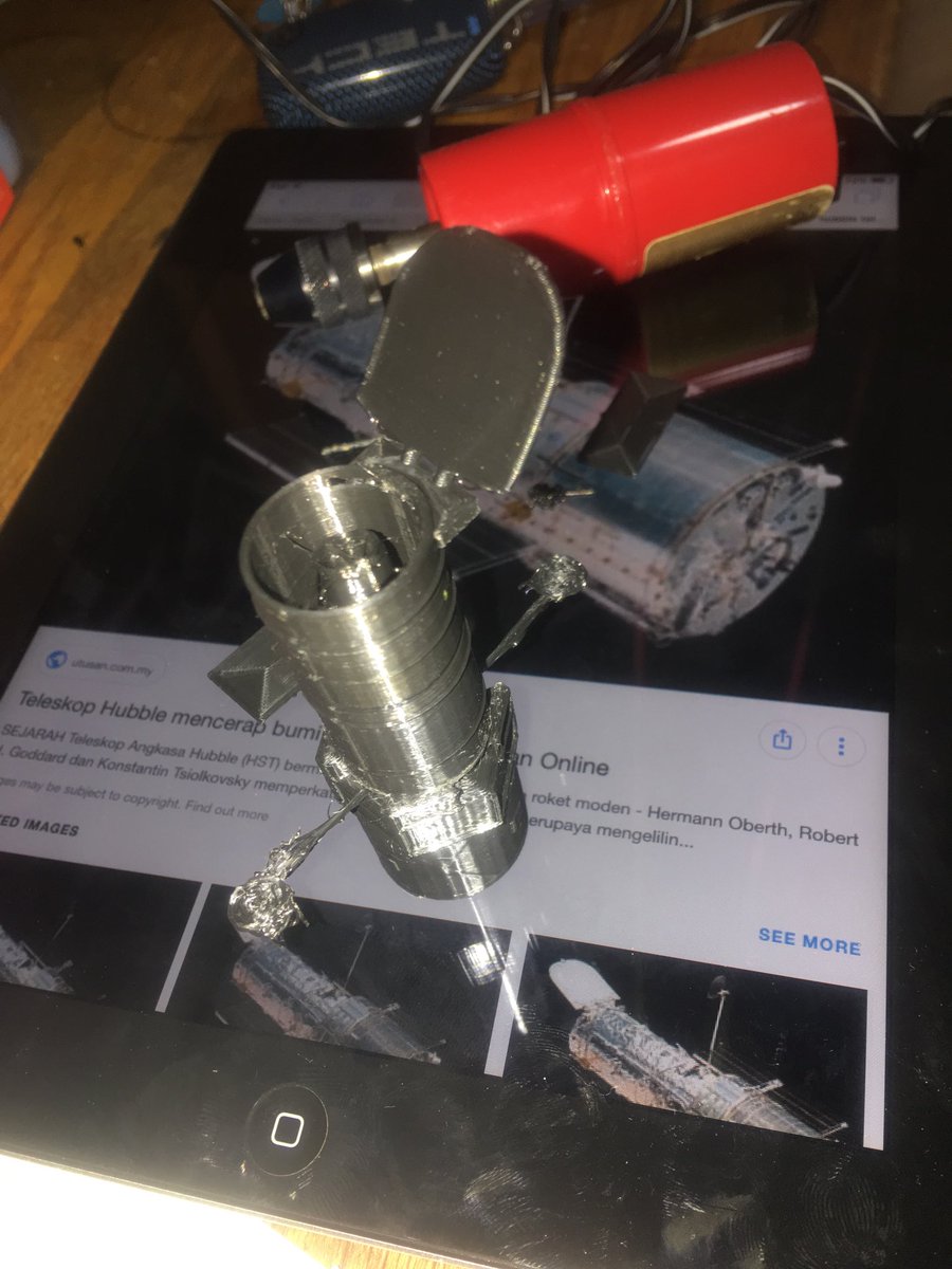 trevsharp's tweet photo. #SpaceAppsChallenge As we know the Hubble is a 2.4m upgradable space based telescope, and I am having to do so emergency repairs ⁦@nutinbuthubble⁩ #spaceappsexeter https://t.co/qLpMajSFQC