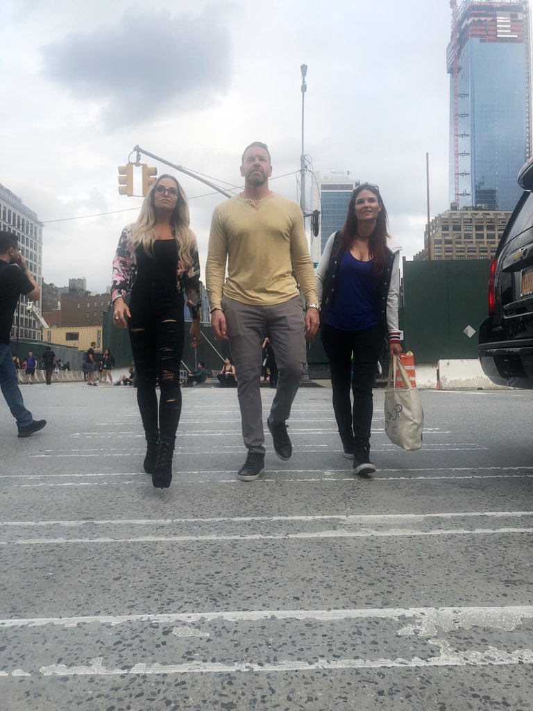 RevolutionInInk's tweet image. Walking into #WWEEvolution like... 

(Don't mind Jay, he's our mascot.)