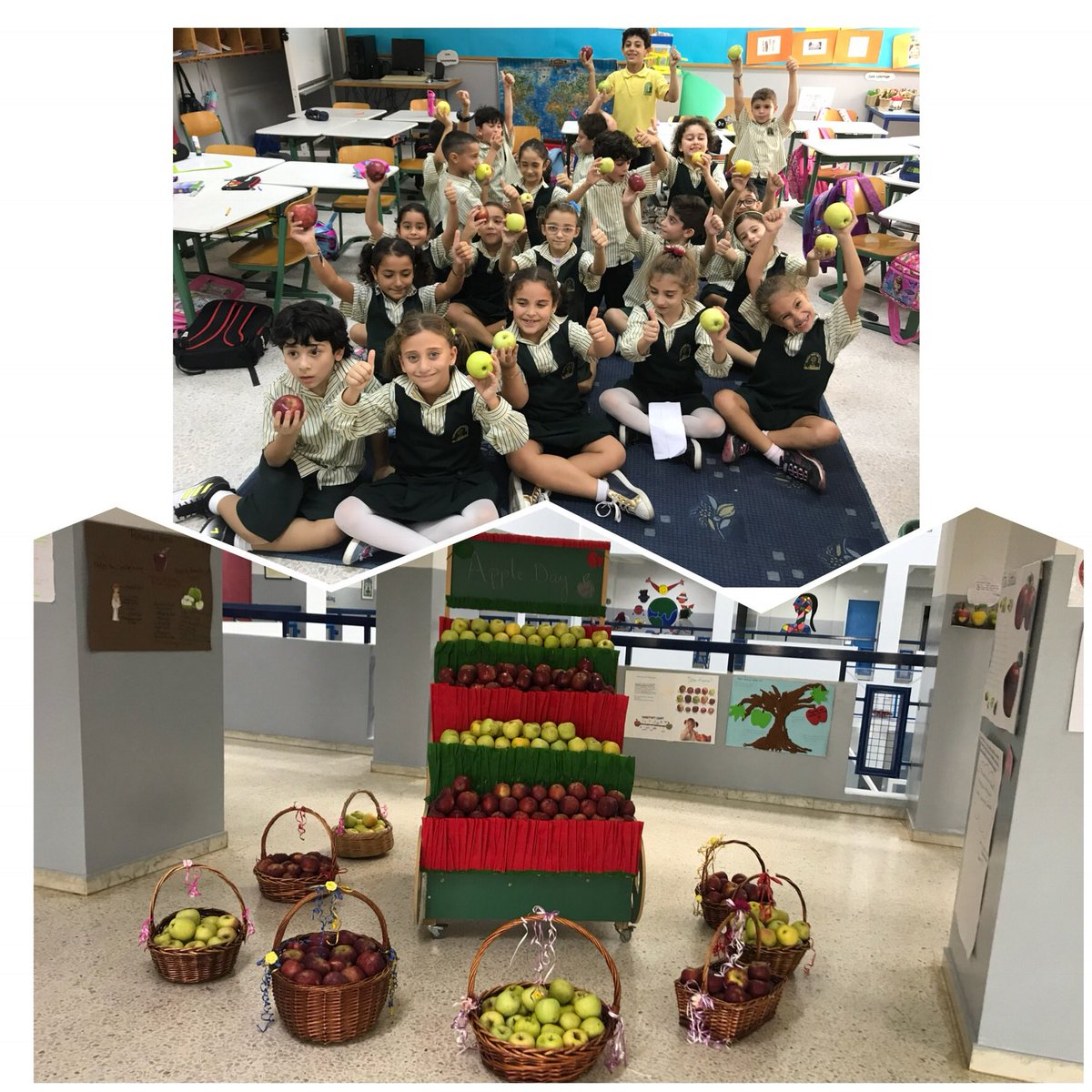 KabritMalak's tweet photo. “Une pomme par jour éloigne le médecin pour toujours!” #CE1A #La_journée_internationale_des_pommes #apprenants_équilibrés 🍎🍏@dina_jradi @ShaddadHala @Hhhsinfo https://t.co/vi4eq8kVvi