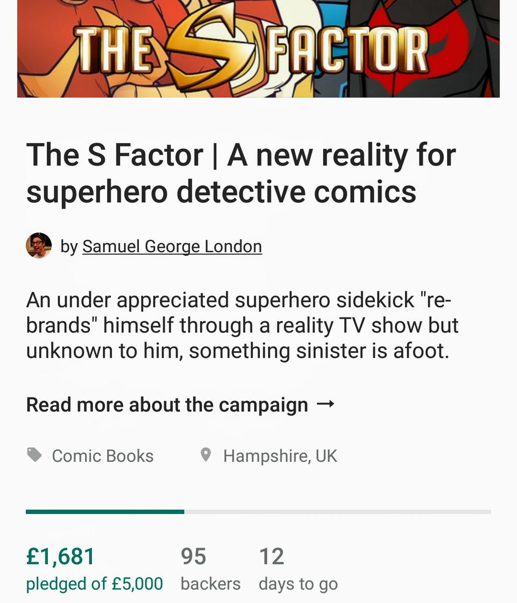 SamuelGLondon's tweet photo. Had an absolutely awesome day at @NottinghamComic yesterday!
The only thing that could top it, is if we reached 100 backers today...
...PLS RT 😀👍
https://t.co/SVM7aYQWSw
#kickstarter #superheroes #comicbooks #comics #NCC2018 https://t.co/yW2r8XeKi7