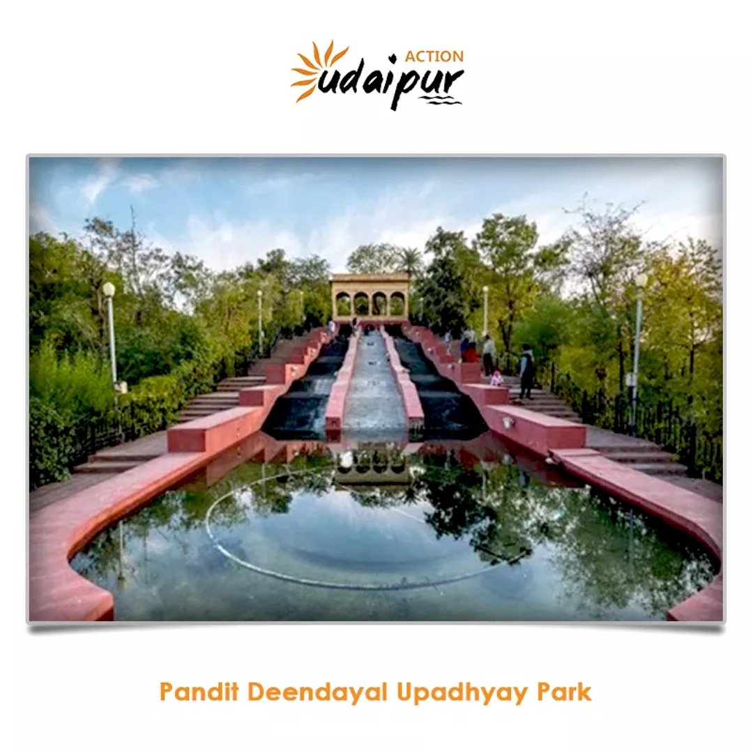 Action_Udaipur's tweet photo. Pandit Deendayal Upadhyay Park consists of green gardens, shrubs and a mesmerizing environment of peace and quiet. There is also a statue of Pandit Deendayal as the park is made in the memory of him. Every evening. https://t.co/tTw5uVEfSb