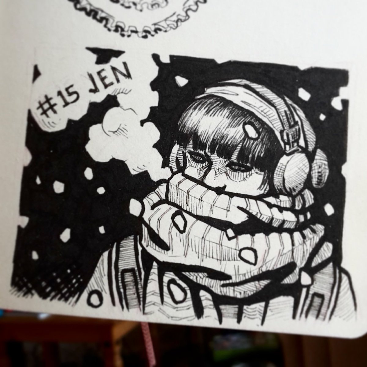 JaKu_Art's tweet photo. 100 Faces No. 15 - Jen

#sketch_daily #dailydrawing #inktober #inktober2018 #illustration #drawing #art #artchallenge #ink https://t.co/NpqQyJseCV